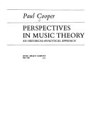 Perspectives in music theory; an historical-analytical approach.