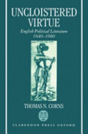 Uncloistered virtue : English political literature, 1640-1660