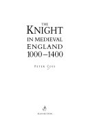 The knight in medieval England, 1000-1400