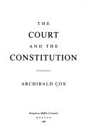 The court and the constitution