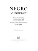 Negro; an anthology.