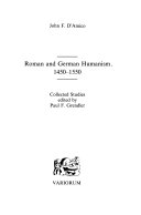 Roman and German humanism, 1450-1550