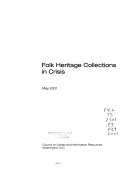 Folk heritage collections in crisis.