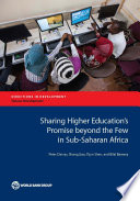 Sharing higher education's promise beyond the few in Sub-Saharan Africa