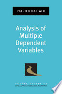 Analysis of multiple dependent variables