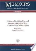 Uniform rectifiability and quasiminimizing sets of arbitrary codimension