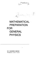Mathematical preparation for general physics with calculus