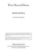 Sonatina for violin and cimbalom