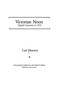 Victorian noon : English literature in 1850