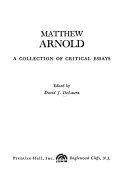 Matthew Arnold: a collection of critical essays,