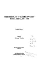 Selected plays of Irish playwright Teresa Deevy, 1894-1963