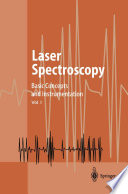 Laser Spectroscopy Basic Concepts and Instrumentation