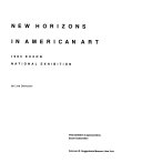 New horizons in American art : 1985 Exxon national exhibition