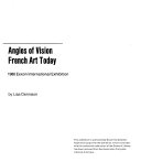 Angles of vision : French art today : 1986 Exxon international exhibition