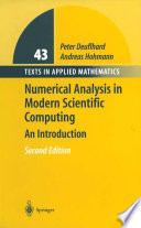 Numerical Analysis in Modern Scientific Computing An Introduction