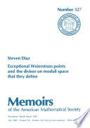 Exceptional Weierstrass points and the divisor on moduli space that they define