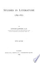 Studies in literature : 1789-1877