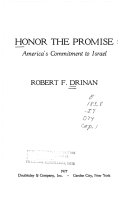Honor the promise : America's commitment to Israel
