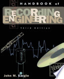 Handbook of Recording Engineering