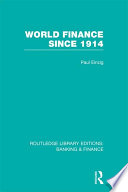 World finance since 1914