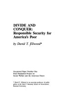 Divide and conquer : responsible security for America's poor families