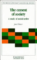 The cement of society : a study of social order