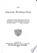 The Emerson birthday-book.