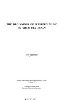 The beginnings of Western music in Meiji era Japan