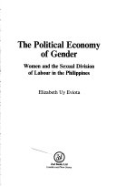 The political economy of gender : women and the sexual division of labour in the Philippines