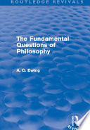 The fundamental questions of philosophy