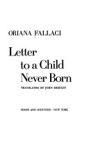 Letter to a child never born