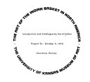 The art of the Indian basket in North America : [exhibition], August 24-October 5, 1975, the University of Kansas Museum of Art, Lawrence, Kansas