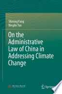 On the administrative law of China in addressing climate change
