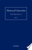History of Universities. Volume XXX, 1-2.