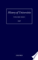 History of Universities, Volume XXII/1.