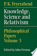 Knowledge, science, and relativism : 1960-1980