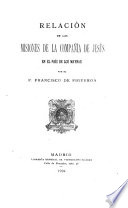 Relación de las misiones de la Comopañía de Jesús en el país de los Maynas