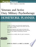 Veterans and active duty military psychotherapy homework planner