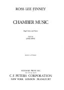Chamber music : high voice and piano