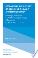 Research in the history of economic thought and methodology : including a symposium on the historical epistemology of economics