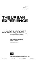 The urban experience