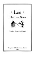 Lee--the last years