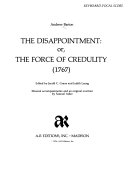 The disappointment : or, The force of credulity (1767)