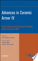 Advances in Ceramic Armor IV.