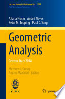 Geometric analysis : Cetraro, Italy 2018