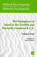 The emergence of Israel in the 12th and 11th centuries BCE