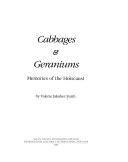 Cabbages & geraniums : memories of the Holocaust