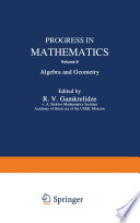 Progress in Mathematics Algebra and Geometry