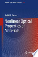 Nonlinear Optical Properties of Materials