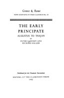 The early principate, Augustus to Trajan